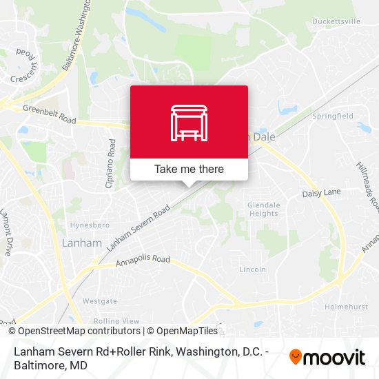 Lanham Severn Rd+Roller Rink map