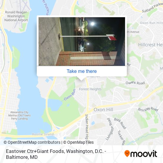 Eastover Ctr+Giant Foods map