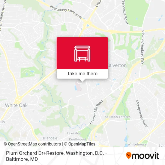 Plum Orchard Dr+Restore map