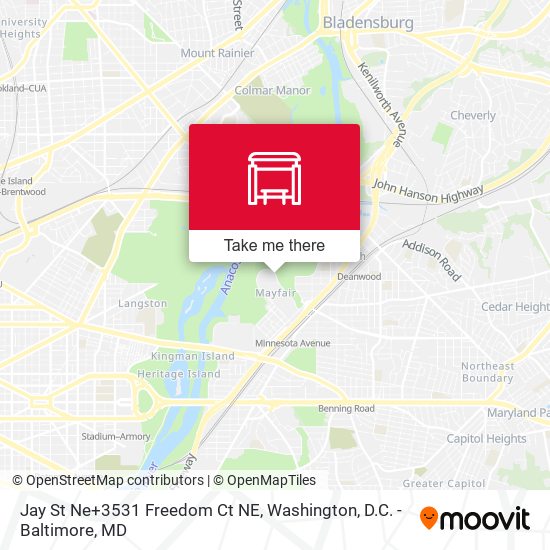 Mapa de Jay St Ne+3531 Freedom Ct NE