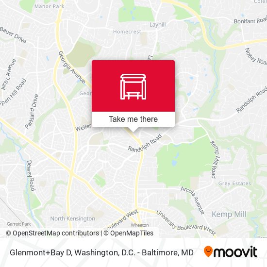 Glenmont+Bay D map
