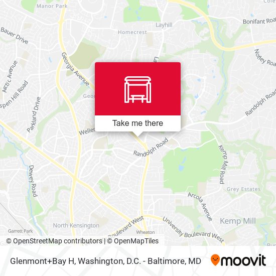 Glenmont+Bay H map
