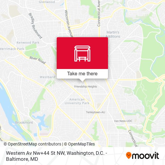 Western Av Nw+44 St NW map