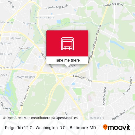 Mapa de Ridge Rd+12 Ct