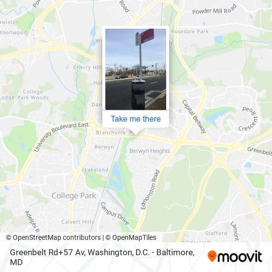 Mapa de Greenbelt Rd+57 Av