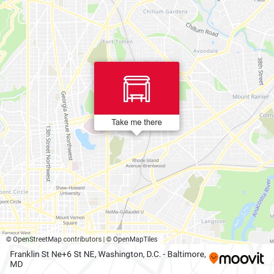 Mapa de Franklin St Ne+6 St NE