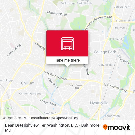 Dean Dr+Highview Ter map