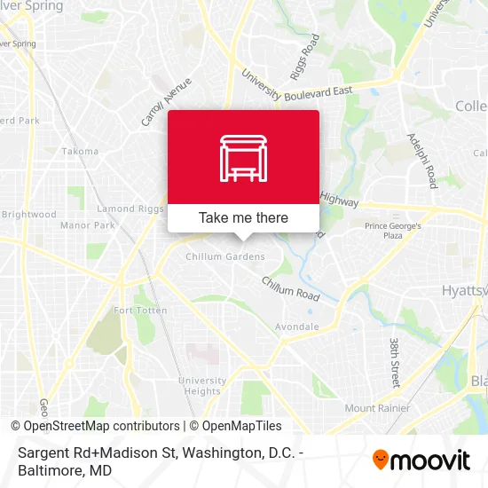 Sargent Rd+Madison St map
