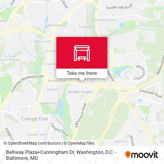 Mapa de Beltway Plaza+Cunningham Dr