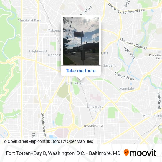 Mapa de Fort Totten+Bay D