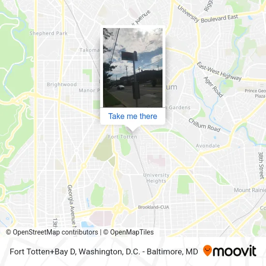 Mapa de Fort Totten+Bay D