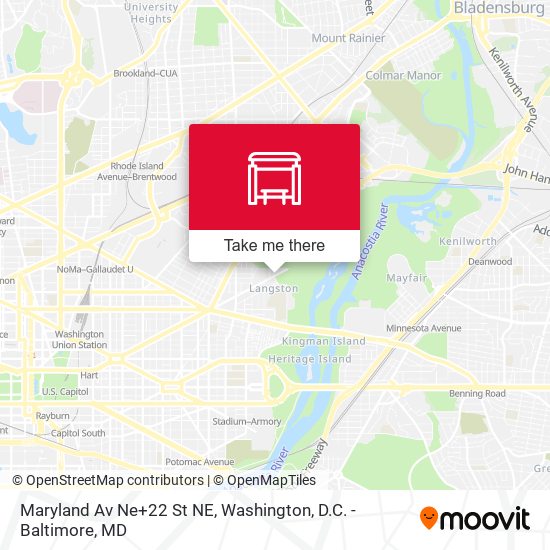 Maryland Av Ne+22 St NE map