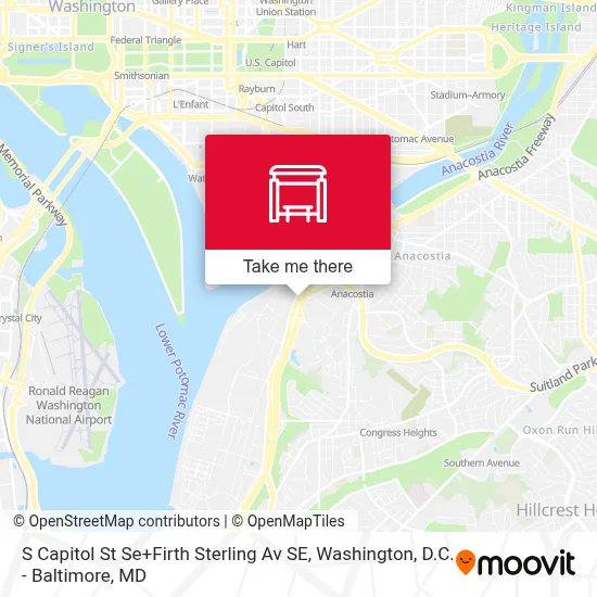 S Capitol St Se+Firth Sterling Av SE map