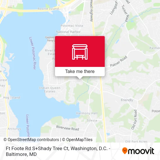 Ft Foote Rd S+Shady Tree Ct map