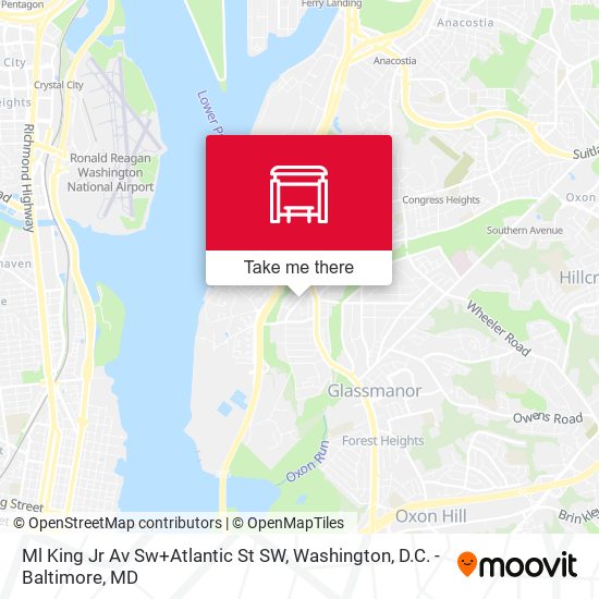 Ml King Jr Av Sw+Atlantic St SW map
