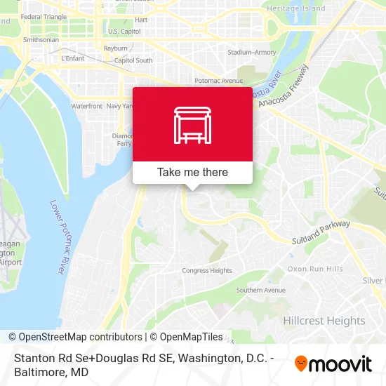 Stanton Rd Se+Douglas Rd SE map