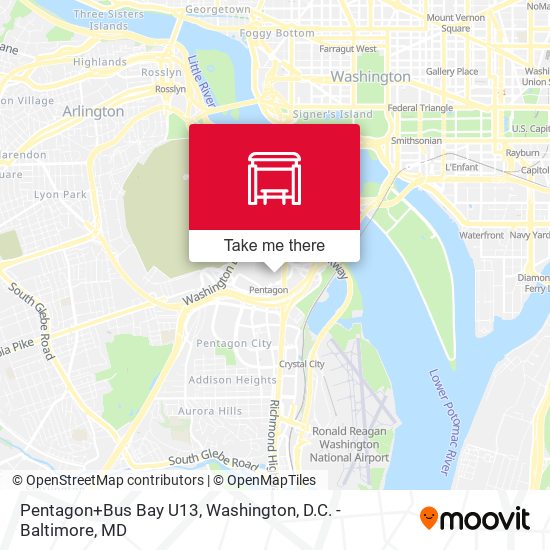 Mapa de Pentagon+Bus Bay U13