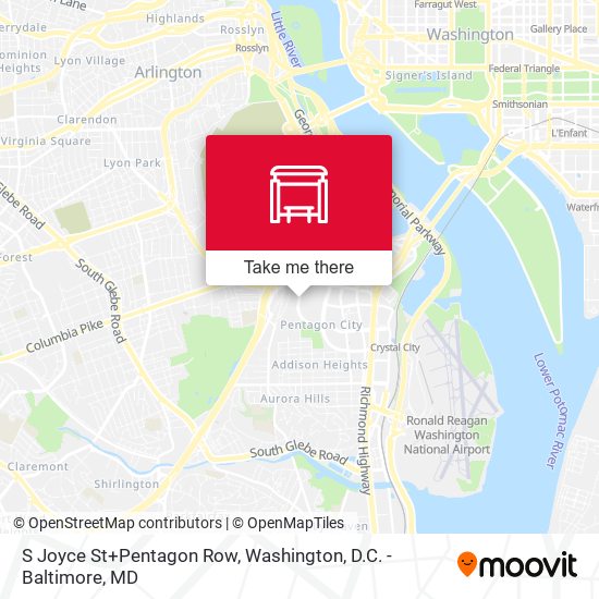 Mapa de S Joyce St+Pentagon Row