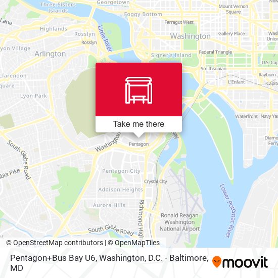 Pentagon+Bus Bay U6 map