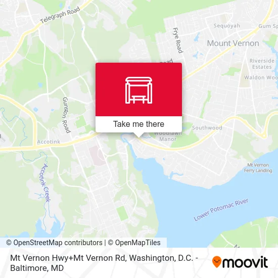 Mt Vernon Hwy+Mt Vernon Rd map