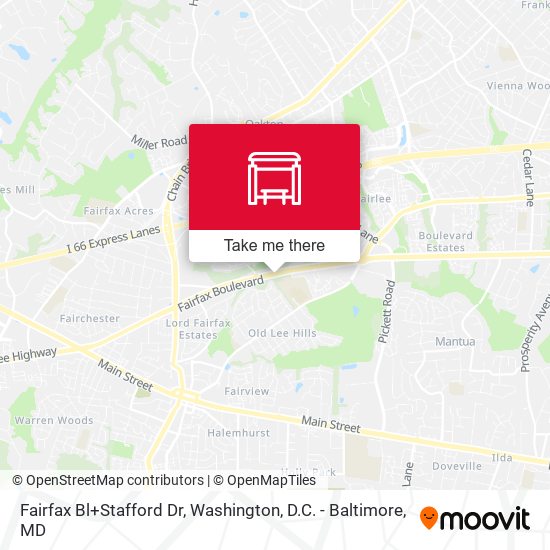 Fairfax Bl+Stafford Dr map