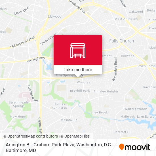 Mapa de Arlington Bl+Graham Park Plaza