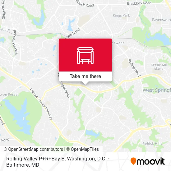 Rolling Valley P+R+Bay B map