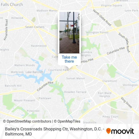 Bailey's Crossroads Shopping Ctr map