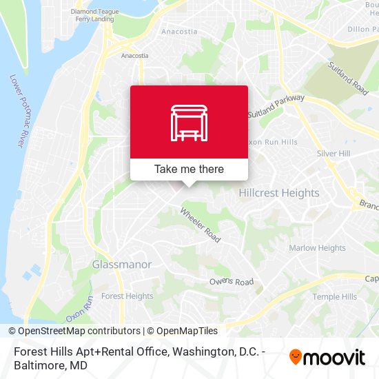 Forest Hills Apt+Rental Office map
