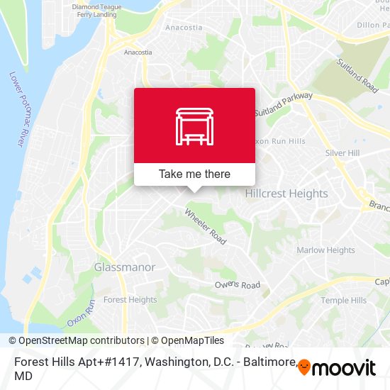 Mapa de Forest Hills Apt+#1417