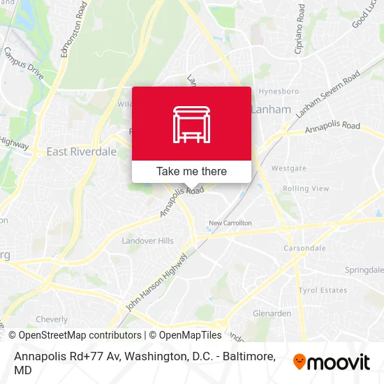 Annapolis Rd+77 Av map