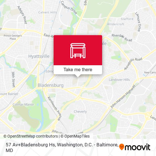 Mapa de 57 Av+Bladensburg Hs