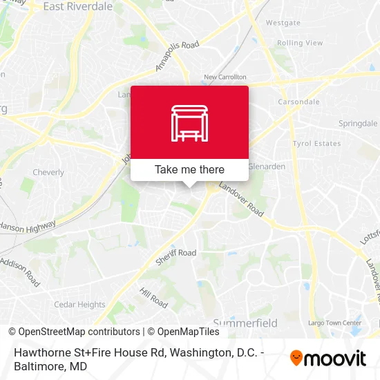 Hawthorne St+Fire House Rd map