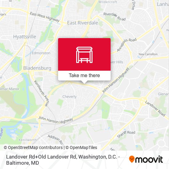 Landover Rd+Old Landover Rd map