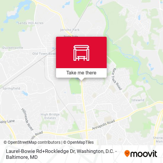 Mapa de Laurel-Bowie Rd+Rockledge Dr