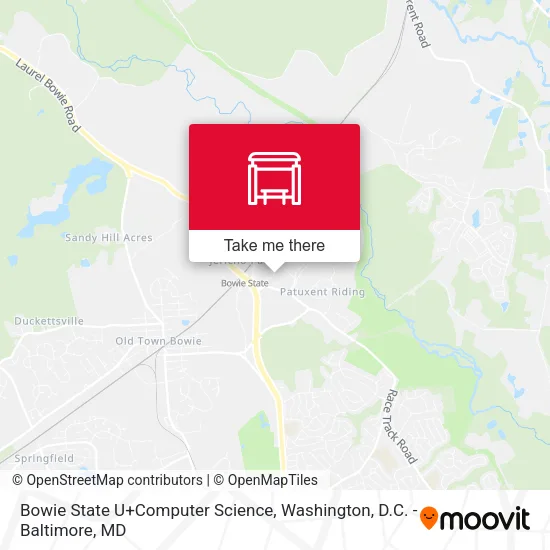 Bowie State U+Computer Science map