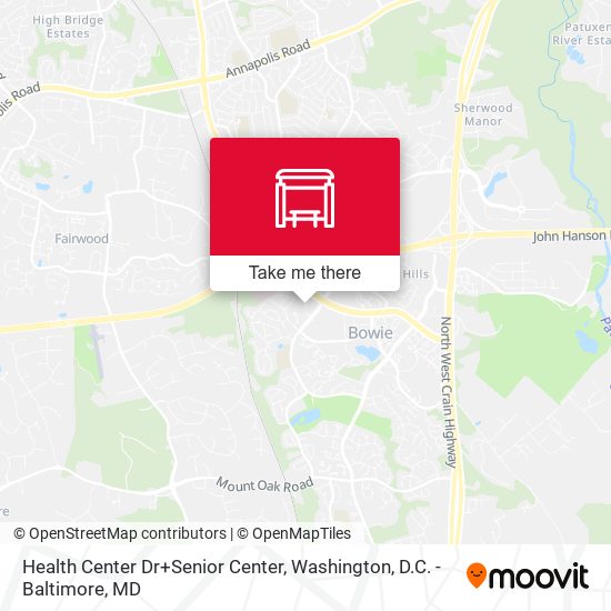 Health Center Dr+Senior Center map