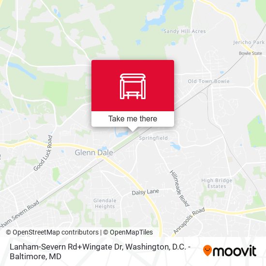 Mapa de Lanham-Severn Rd+Wingate Dr