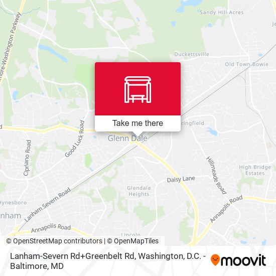 Mapa de Lanham-Severn Rd+Greenbelt Rd