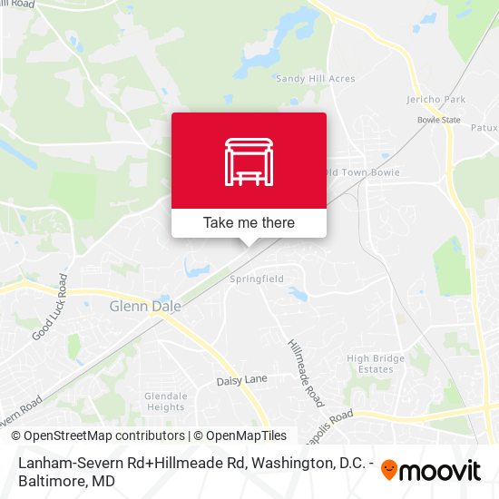 Mapa de Lanham-Severn Rd+Hillmeade Rd
