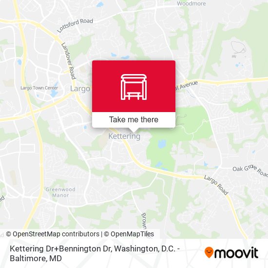Kettering Dr+Bennington Dr map