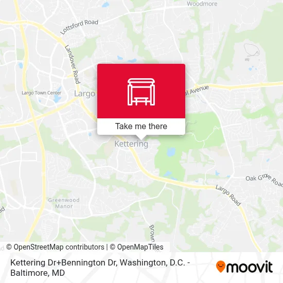 Kettering Dr+Bennington Dr map