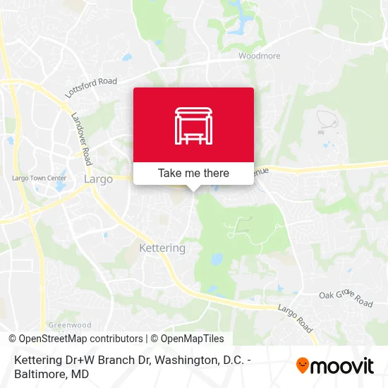 Kettering Dr+W Branch Dr map