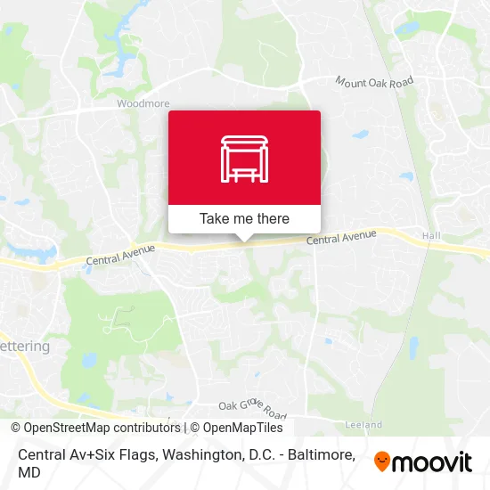 Central Av+Six Flags map