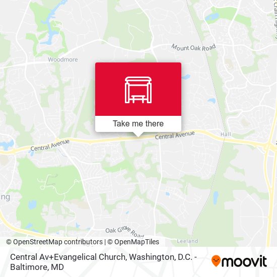 Mapa de Central Av+Evangelical Church