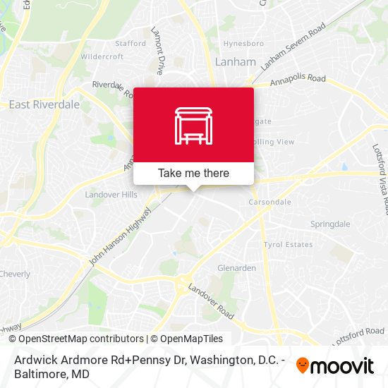 Ardwick Ardmore Rd+Pennsy Dr map