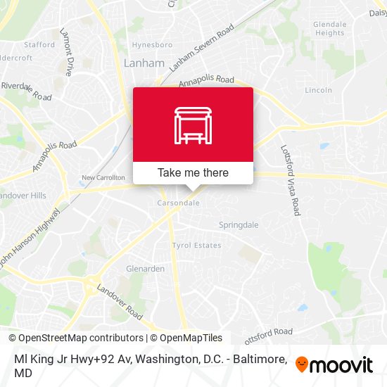 Mapa de Ml King Jr Hwy+92 Av