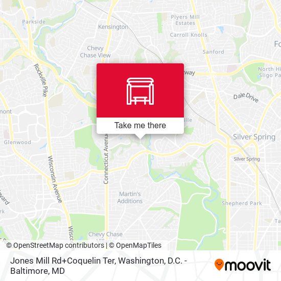 Mapa de Jones Mill Rd+Coquelin Ter