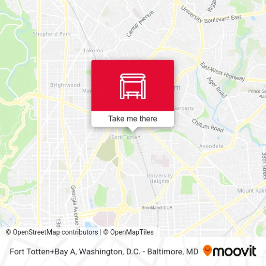 Mapa de Fort Totten+Bay A