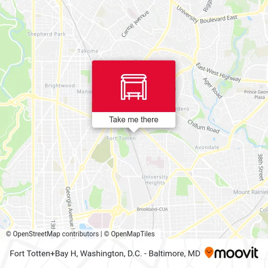 Fort Totten+Bay H map